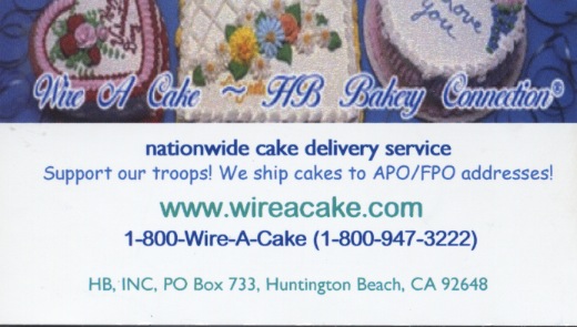Wire A Cake ~ HB Bakery Connection